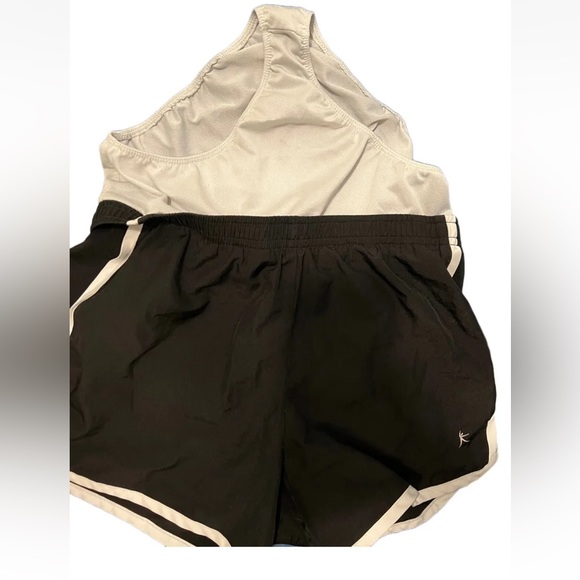 Danskin Now Shorts Girl's Size Large 10 12 Athletic  BUILT IN Underwear Black LN - Picture 2 of 5